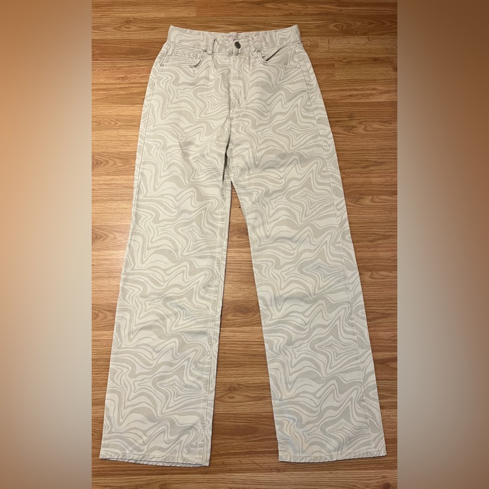 pull and bear pattern jeans